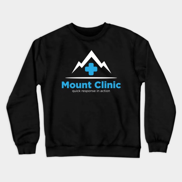 mount clinic service simple modern for medical service on the mount Crewneck Sweatshirt by heath19art